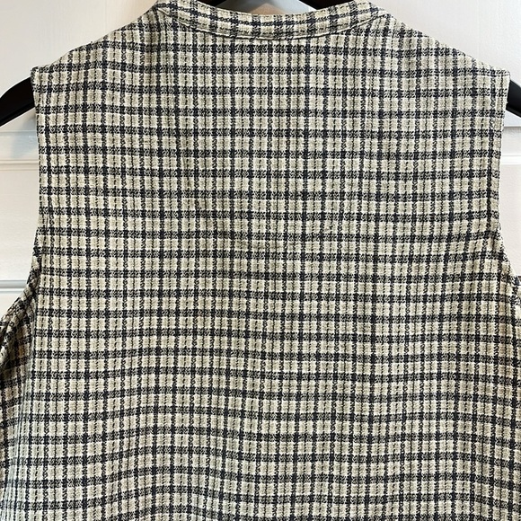 Vintage Columbia Cotton Plaid Button Down Vest - Size XL - Picture 5 of 6